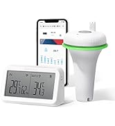 INKBIRD WiFi Floating Pool Thermometer, IBS-P02R with IBS-M2 WiFi Gateway Combination Set, App...